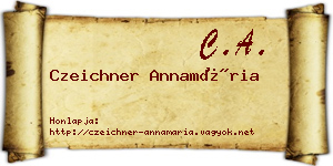 Czeichner Annamária névjegykártya