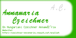 annamaria czeichner business card